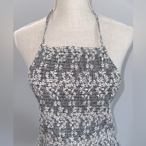 Gingham & floral Zara halter dress - Picture 3 of 12